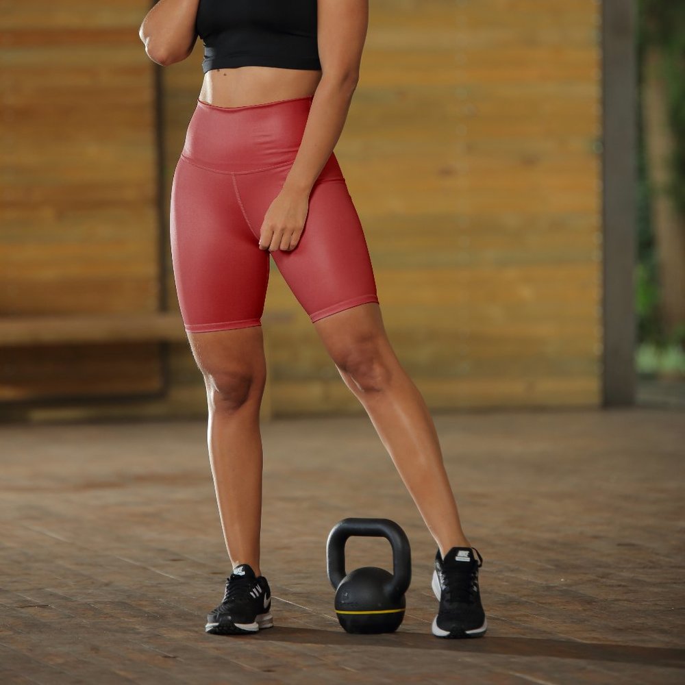 Women RED Fashion Bike Shorts